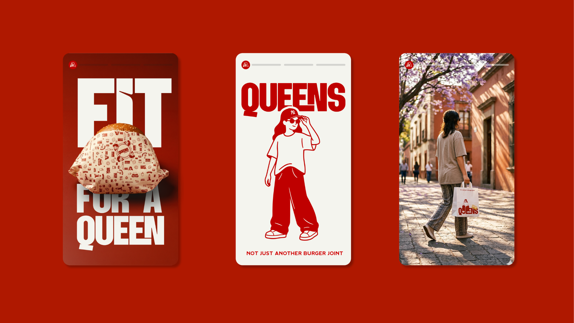 Redes sociales — Queens Burger Co.