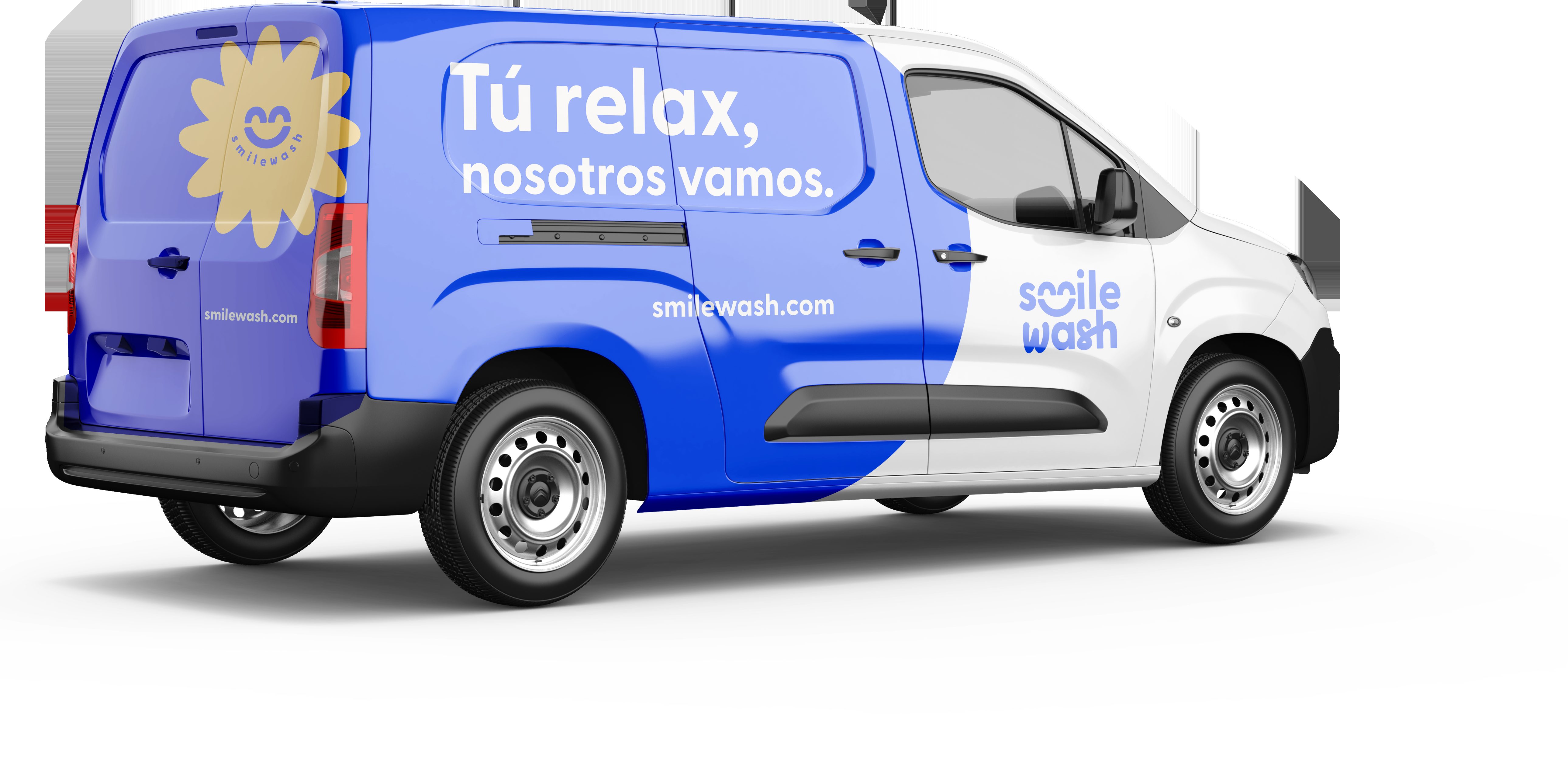 Smilewash van — vista lateral