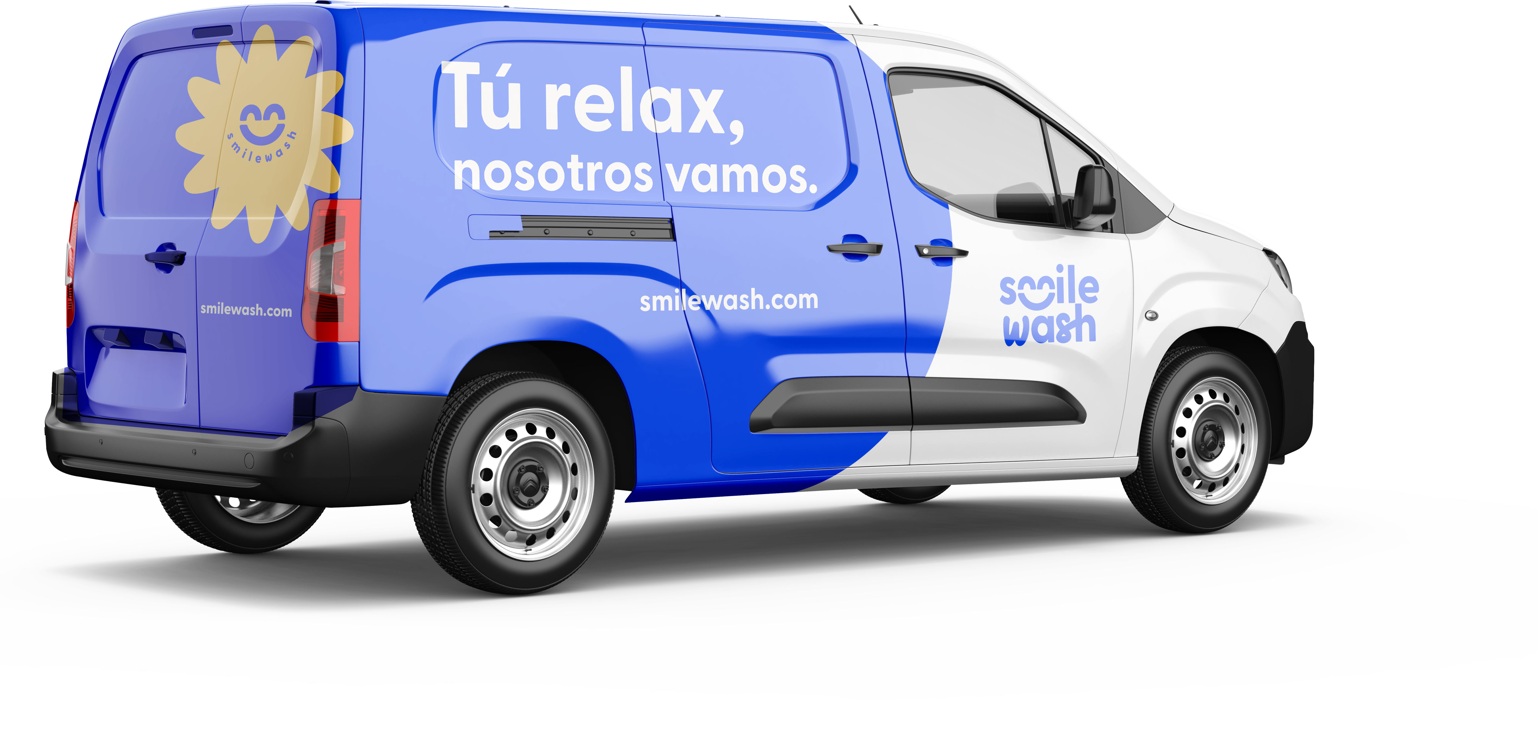 Smilewash van — vista lateral
